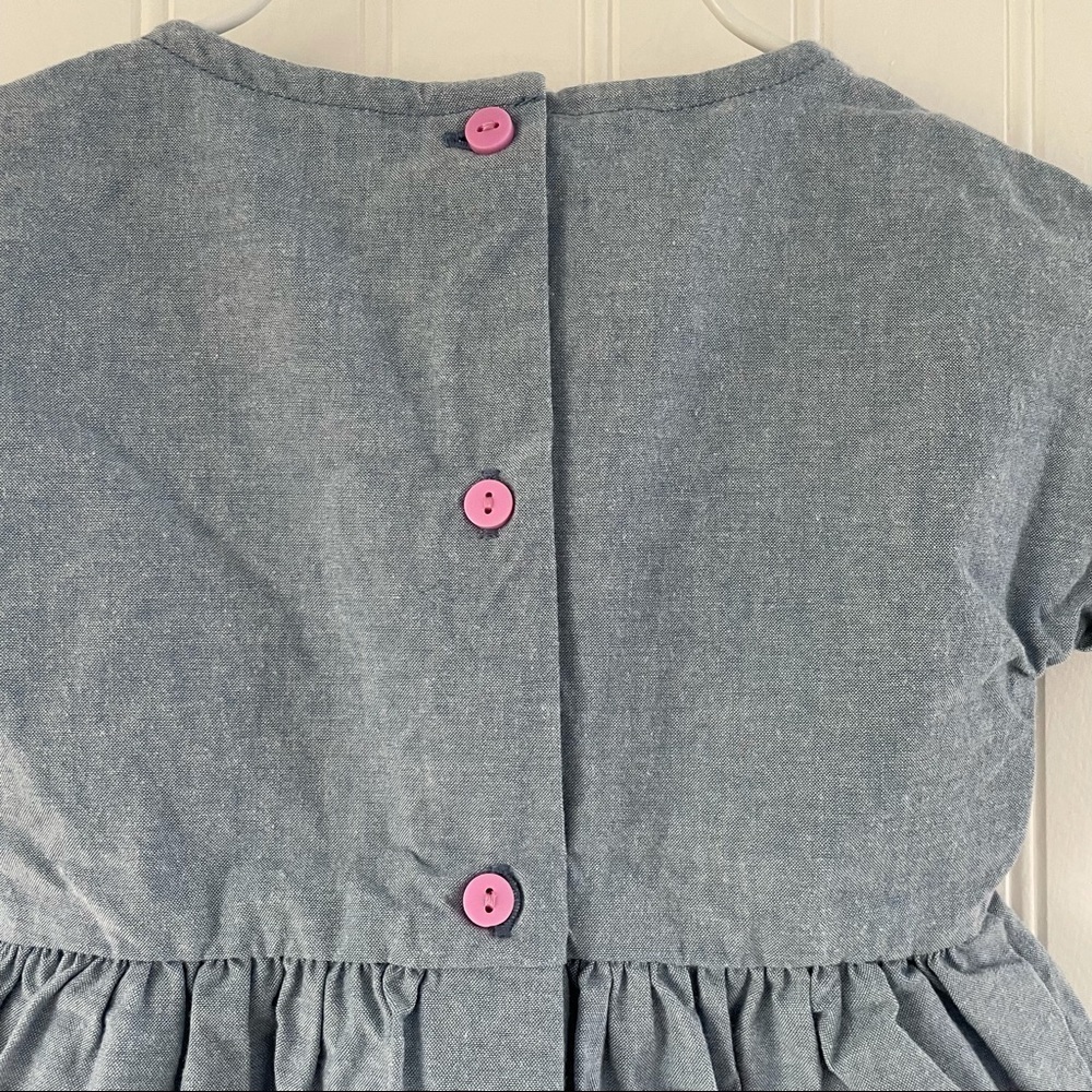 Gymboree Baby Girl Denim Dress Rainbow 12-18M - Picture 3 of 5